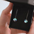 Rainbow Supernova | .925 Sterling Silver | Galaxy Glass Chain Drop Threader Earrings